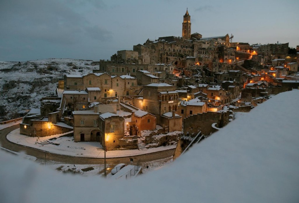 Una Splendida Matera imbiancata